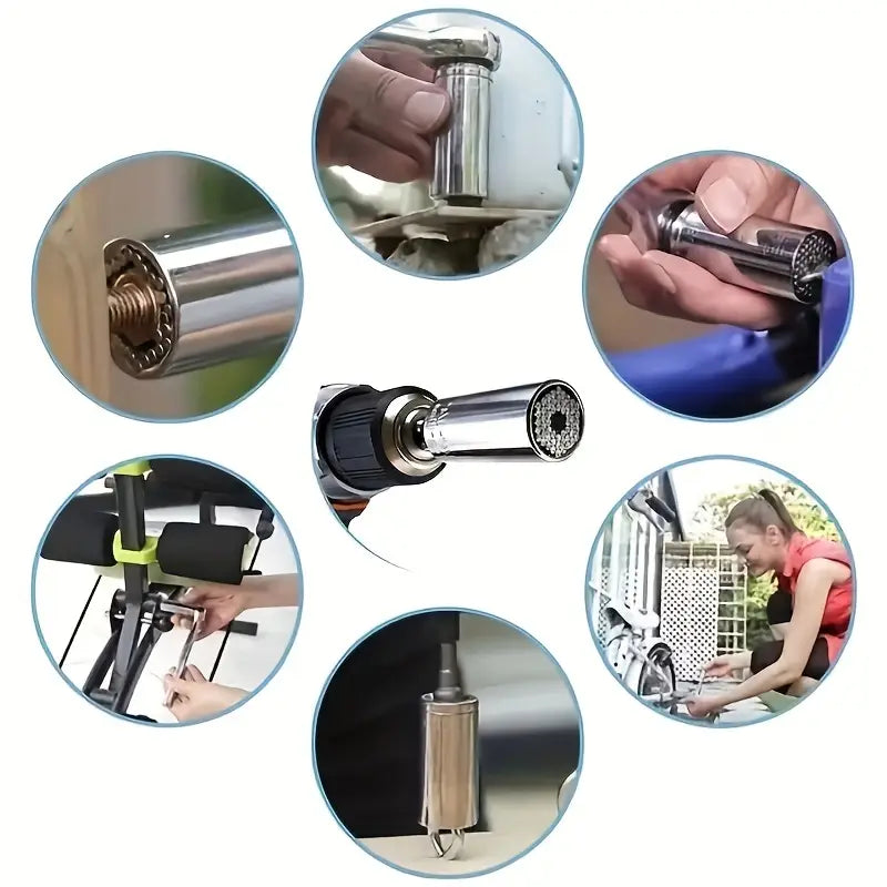 Llave dinamométrica universal 7-19 mm cubo universal multifuncional hexagonal